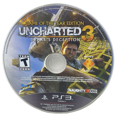 Uncharted 3: Drake's Deception - GOTY Edition - PS3 - DISC