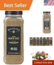 Organic Garlic Salt - 33.5 oz  Culinary Seasoning