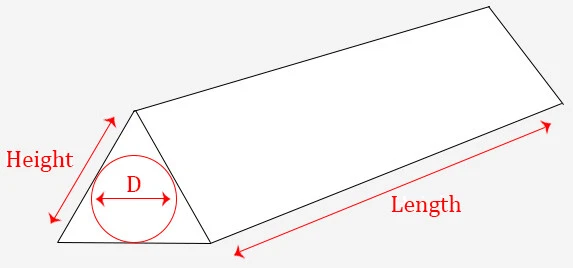 TRIANGULAR POSTAL TUBES ECO-FRIENDLY CARDBOARD ALL SIZES - A0 A1 A2 A3  - Image 4 of 4