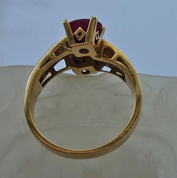 *Ruby ring sapphire ring with sapphire ruby in 14… - image 6