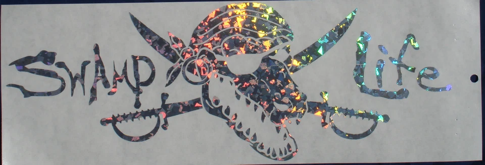 Swamp Life Gators UF University of Florida Gator Skull car window decal sticker - Image 4 of 4