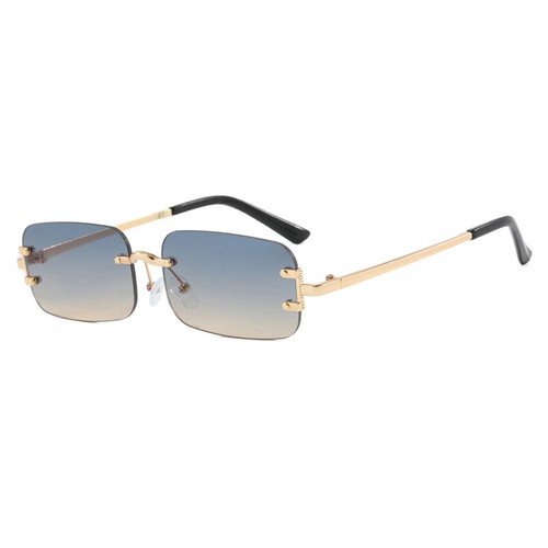 Women Metal Square Sunglasses Rimless Outdoor Shade Glasses UV Protection New - Picture 8 of 28