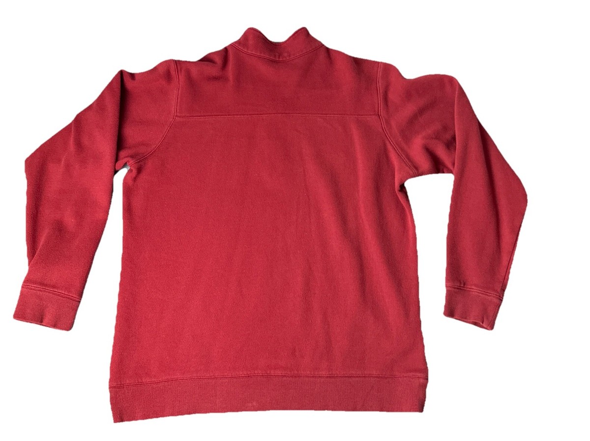 Columbia Barlow Basin 1/4 Zip Pullover Sweatshirt Size L Red