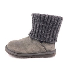 UGG Australia Cambridge Winter Boots Womens Size 6 EUR 37 Gray Leather Sheepskin