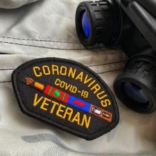 Dangerous Goods Brand Coronavirus Veteran Military Morale Patch - Black