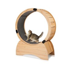 Solid Wood Cat Exercise Wheel Pet Loss Weight Daily Exercise Physical Activit...
