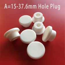 Dia 15mm-37.6mm Food Grade Silicone Rubber Plug Dustproof Sealing Plug White