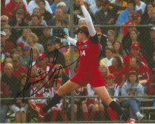 MONICA ABBOTT Signed 8.5 x 11 Photo Signed REPRINT Softball USA Olympics