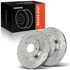 2Pcs Rear Drilled Brake Rotors for Mitsubishi Eclipse Cross Outlander/PHEV/Sport