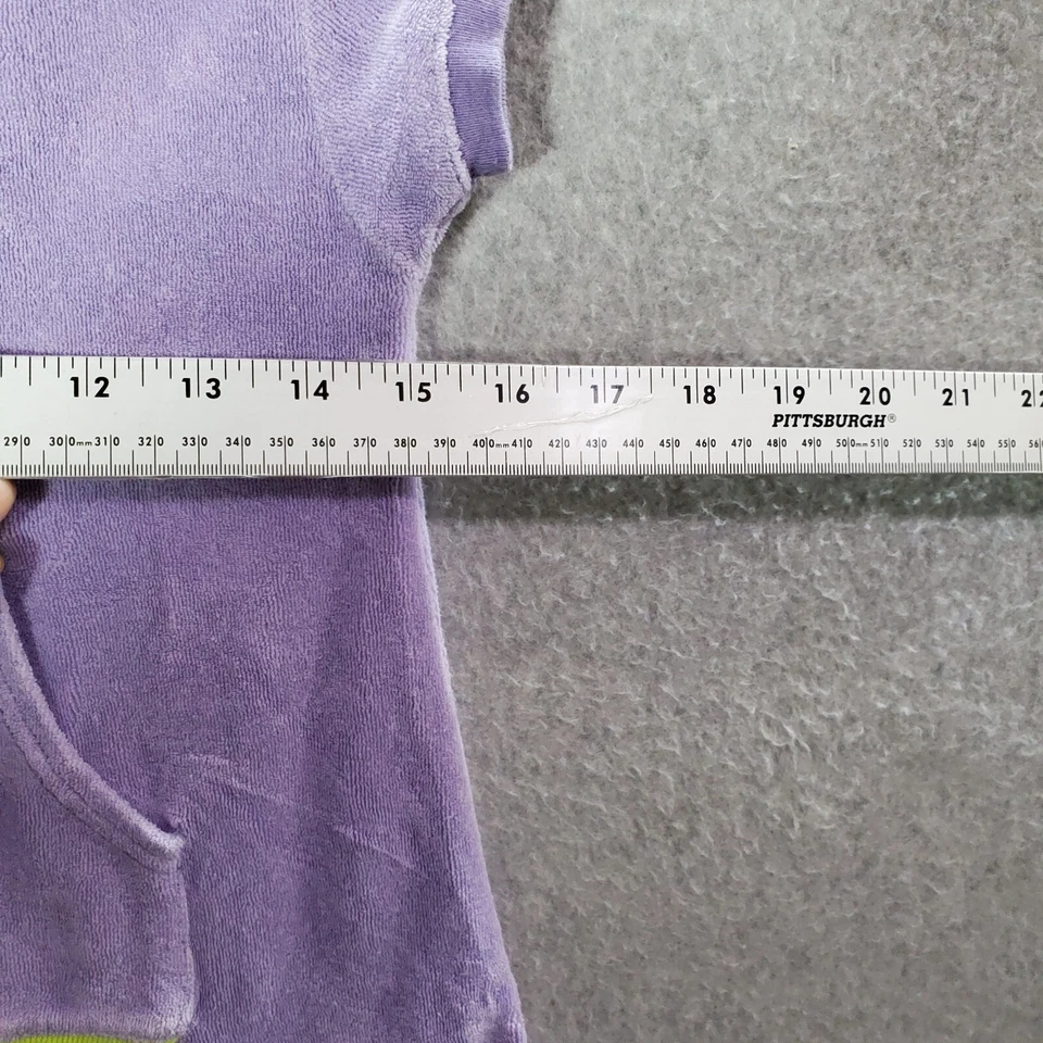 DE COLECCIÓN Disney Store Niña Vestido M Púrpura Suéter Sirenita 1/4 Cremallera Con Capucha Foto 3 de 4