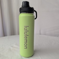 Lululemon Back To Life Sport Water Bottle 24 Oz Lime Green Stainless Insulated