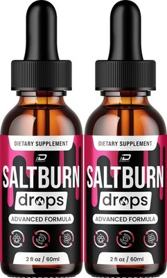 (2 Pack) Saltburn Liquid Drops   Salt Burn Drops Extra Strength Natural Blend