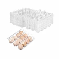 Plastic Egg Cartons Cheap Bulk, Clear Eggs Holder Storage Container, Empty Ch...