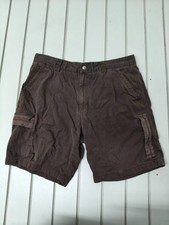 Maine New England Men's Wide Leg Cargo Shorts Size 40 Brown Cotton Casual Wear