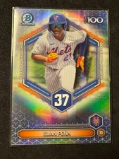 2026 Bowman Elian Pena #BTP-37 Scouts Top 100 SP Mets Refractor
