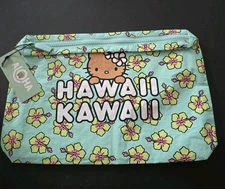 Aloha Collection X Hello Kitty Sunkissed Hibiscus Mid Pouch Hawaii Limited DFS