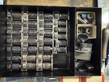 27 Letterpress Numbering Machines - American, Wetter, Tutilo, Etc. with Case
