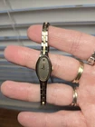 Vintage Seiko Women 1E20-5719 Dress Two Tone Oval Quartz Watch 6 1/2"