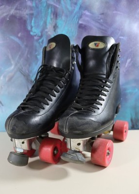 Riedell 120 Size 6 Roller Skates PowerDyne Thrust Nylon Plates Radar Riva Wheels