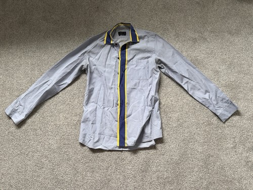 Prada Cotton Long Sleeve Collared Button-Up Dress Shirt Mens Size 38 / 15 Italy