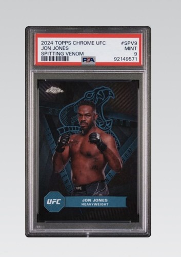 Jon Jones #SPV-9 2024 Topps Chrome UFC Spitting Venom card