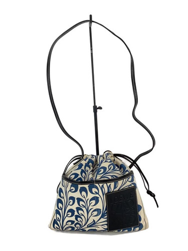 LOEWE Drawstring Shoulder Bag with Anagram Print in Multicolor, 691938
