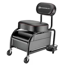  Professional Car Detailers Mechanics Roller Seat Garage Stool with Heavy Duty
