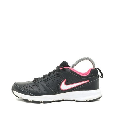 Nike Damen T-Lite XI Sportschuhe Schwarz/Pink Kunstleder Low Sneaker EU 36
