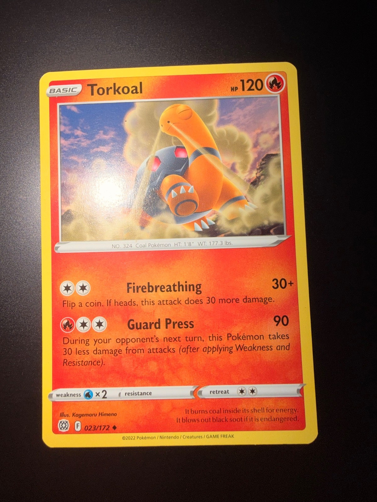 Torkoal 023/172 Swsh09: Brilliant Stars Regular