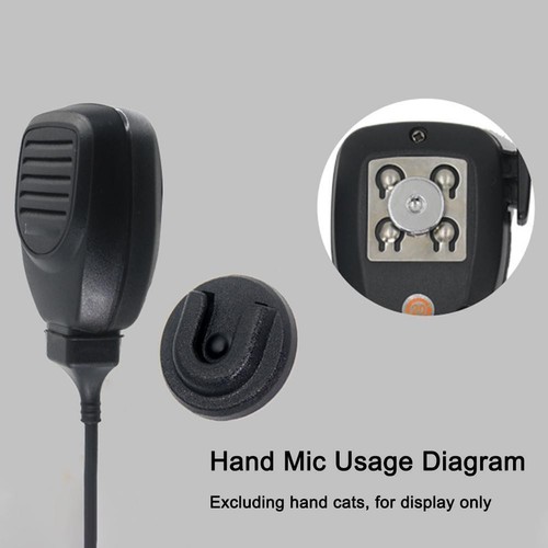 Universal Ham CB Radio Microphone Mic Hanger Holder W/ Adhesive Back Hot P0U9 - Zdjęcie 6 z 7