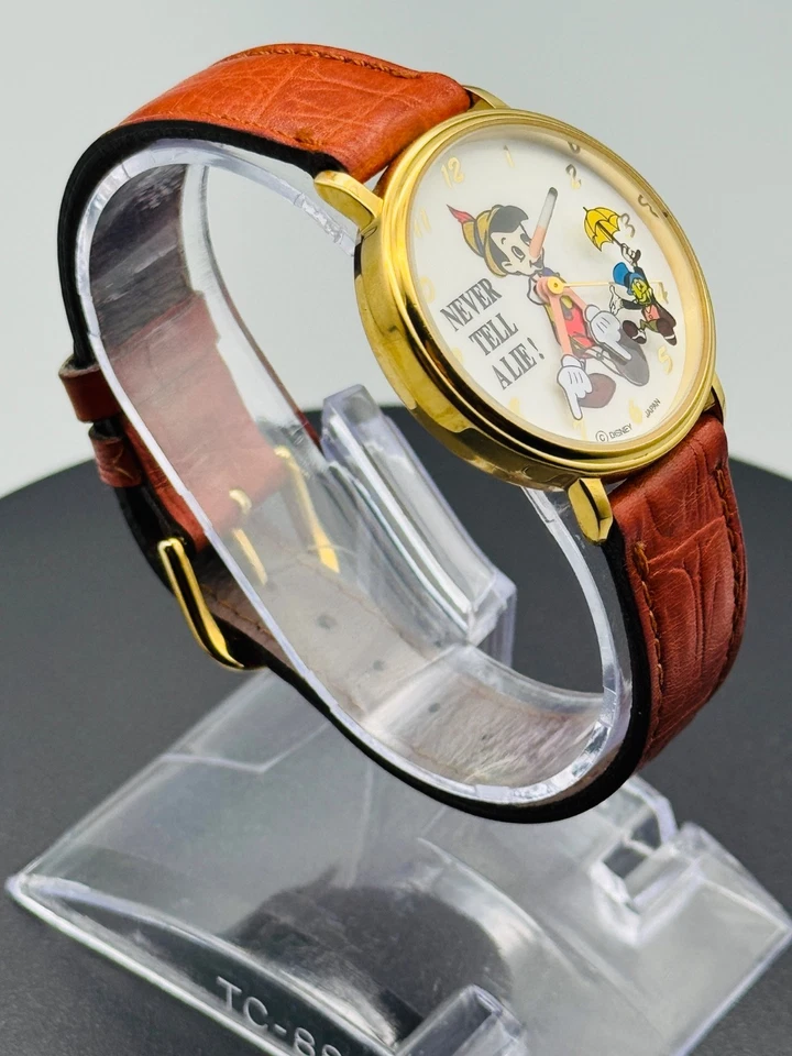 Reloj Hombre Disney Pinocho Pedre Cricket Pequeño Nariz Creciente Manos Móviles Foto 3 de 4