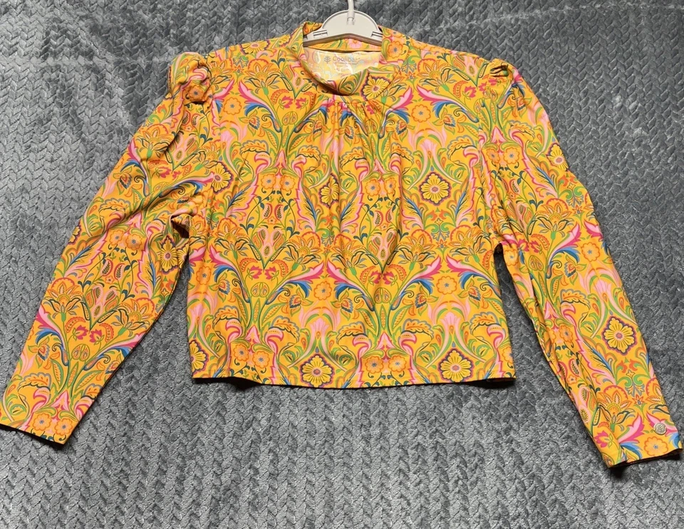 COOLIBAR Mujer XXL UPF 50 Top Activo Floral Paisley Toscana Manga Abullonada Natación Foto 2 de 4