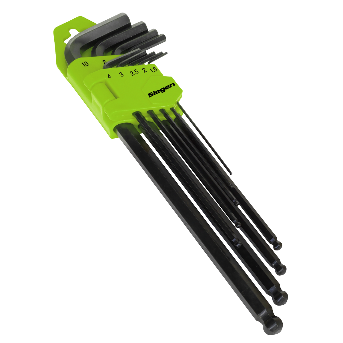 Ball-End Hex Key Set 9pc Extra-Long Metric