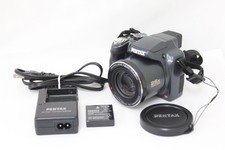Pentax X90 Black 12MP 26x Super Zoom Digital Camera w/ Battery Charger Tested