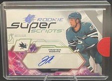 2023-24 UD SPX HOCKEY SUPER SCRIPTS TRISTEN ROBINS AUTO #SSR-TR