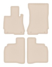 Velours-Fu&szlig;matten f&uuml;r Mercedes W221 2005-2013 Limousine 4tlg Beige FORTUNA