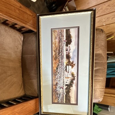 Carolina Mirror Signed Landscape Print, Framed & Matted Crown Fine Arts