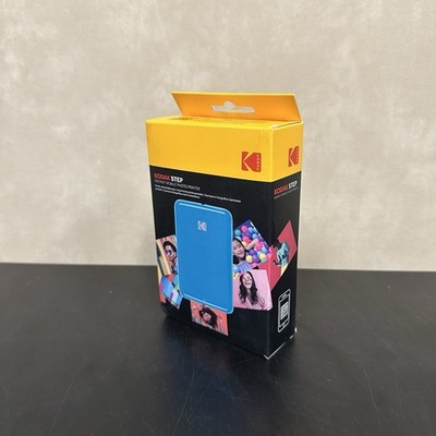Kodak Step Mobile Instant Photo Printer Portable Zink 2x3 Mini Printer Blue -NEW