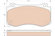 New Brake Pad Set, disc brake for CHRYSLER DODGE JEEP:300C,CHARGER,300C Sedan