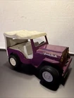 Vintage 1960's TONKA Purple Jeep w/White Removable Top Pressed Steel ~VH11