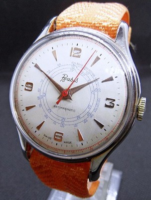 SWISS MADE BASIS SECOND-STOP JUMBO 37,6mm Vintage 1950