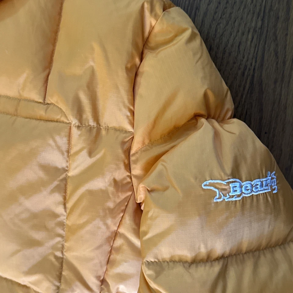 Chaqueta acolchada BEAR USA para mujer naranja/negro 60 % plumón nailon talla M Foto 4 de 4
