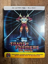 The Transformers: The Movie w. Steelbook 4K UHD Blu-ray, 1986, Region Free
