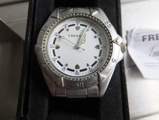 Freedom Stainless Steel Bracelet Watch. clean & Working. Boxed.