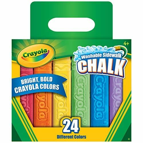 Crayola Chalk Box 48 Pavement Washable Anti-Roll Bright Coloured Childrens - Image 2