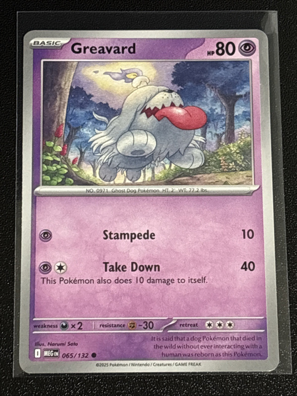 Pokémon TCG Mega Evolution Greavard 065/132 NM