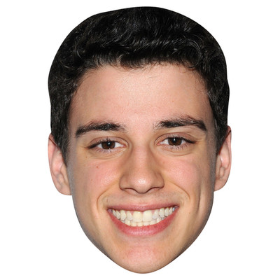 Adam DiMarco (Smile) Celebrity Mask, Flat Card Face, Fancy Dress Mask