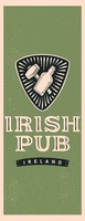 Holzschild 27X10 Cm Ireland Irish Pub Alkohol Essen Trinken Deko Geschenk Holz S