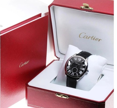 Authentic CARTIER Drive de Cartier Automatic 40mm Watch Transparent Case Box