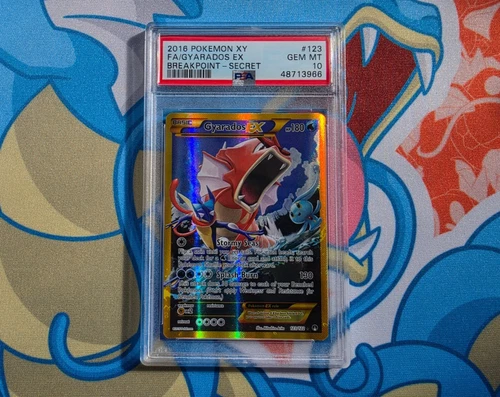 Gyarados Ex Full Art 2016 Pokemon XY Breakpoint Secret Rare #123/122 - PSA 10 💎